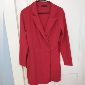 Mohito red dress/romper with skirt, size large